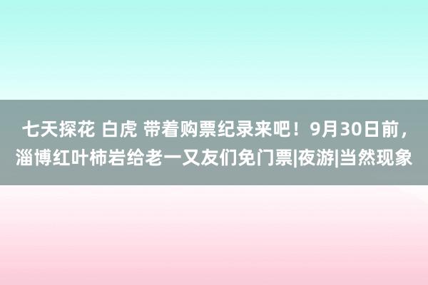 七天探花 白虎 带着购票纪录来吧！9月30日前，淄博红叶柿岩给老一又友们免门票|夜游|当然现象