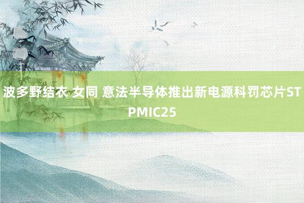 波多野结衣 女同 意法半导体推出新电源科罚芯片STPMIC25